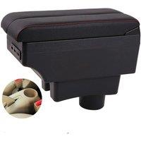 Chery A13 Celer fulwin Armrest Box Elbow Rest Center Console Storage with Phone Charging USB Interface Cup Holder