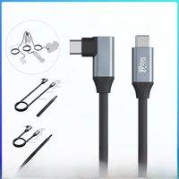 SmallRig USB-C Straight to USB-C Angled Data Cable, Support 20Gbps & 100W Fast Charging, Power Bank Wire For DSLR Camera Battery