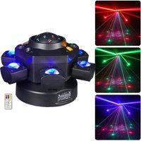 120W Six Arms LED Moving Head Light With Remote DMX 6X10W LED Beam Light Stage Strobe Effect Light for Disco Dj Party Club Shows
