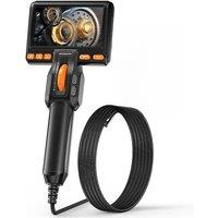 Two-Way Articulated Borescope 5 inch Inspection Camera 1080P 8MM HD Steerable Endoscope Camera IPS