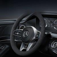 CAFELE Steering Wheel Cover 38cm Diameter Universal Round/D-Shaped Car Steering Wheel Case Comfortable Non-Slip Easy To Install