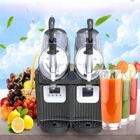 Double Cylinders Beverage Machine Commercial Snow Melting Machine 110V/220V Slush Cold Drink Dispenser Machine