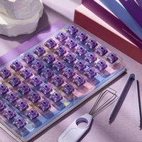 Akko Starlit Switches 5 Pins 45gf Low Operating Linear POM Switch Factory Lubed Compatible with MX Mechanical Keyboard (45 pcs)
