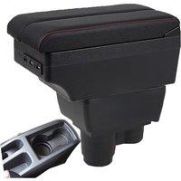 Renault Duster II 2 Armrest Box Elbow Rest Center Console Storage with Phone Charging USB Interface Cup Holder