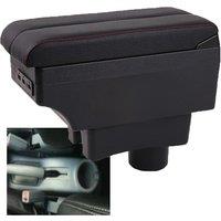 Hyundai Accent Tegas 2 Armrest Box Elbow Rest Center Console Storage with Phone Charging USB Interface Cup Holder