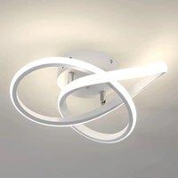 Modern LED Ceiling Light, 30W 3375LM Flower Shaped LED Ceiling Lamp for Bedroom, Hallway, Kitchen, Bathroom, White,4500K