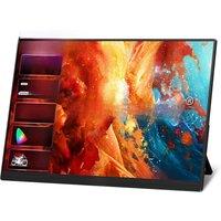 ZEUSLAP 16" QHD 2.5K 144Hz Gaming Portable Monitor Built-in Rear Support Bracket for Phone,Nintendo Switch,Laptop,PC sub screen
