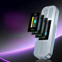 RAGEER Visual Smart M.2 NVMe 2280 Enclosure, Aluminum USB-C Adapter with 10Gbps Data Transfer Speeds
