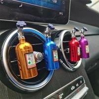 NOS Turbo Car Air Freshener Blue Billet Aluminium Scent Car Air Vent Perfume Fragrance Refill