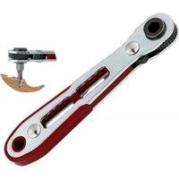 1Piece Mini Bidirectional Ratchet Wrench Screwdriver 1/4 Bit Angled Adapter Drive Socket Hex Bit Dual-Drive Head Ratchet Wrench