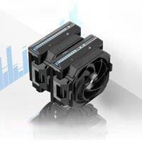 ALSEYE W700 Pro CPU Cooler Dual Tower 7 Heat Pipes copper Bottom Air Cooler ARGB LGA1700 1200 2011 AM5 AM4 Black