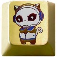 Akko 8th Anniversary Keycap Titanium Alloy Artisan Keycap 1u OEM Profile Keycap for Mechanical Gaming Keyboard DIY Accessories