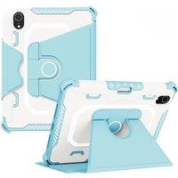 For Apple iPad Mini 6 Case 8.3 PC+TPU Tablet Case for iPad Mini 6 Cover 360 Degree Rotation Shockproof Armor LeatherTablet Shell
