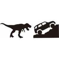 2 PCS Car Silhouette 4Runner Styling Decal Windshield Decor Stickers Accessories Funny Cartoon SUV Vinyl Decoration