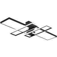 45W Rectangular LED Ceiling Lamp, Ra=80, 3000-6500K No Dimming Light Strip Remote Control Ceiling Lamp for Living Room, Bedroom