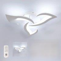 Dimmable LED Ceiling Light, 35W 4000LM Modern Ceiling Lamp with Telecommande/APP, 3000k-6500k ?58cm, Cratif Ptales Design Lumi