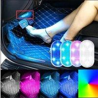Wireless Led Lights for Car Interior, Car Led Lights Interior, USB Rechargeable Automotive Neon Accent Light Decorative Lamps