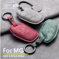 Suede Car Key Case Cover For MG 4 MG5 MG6 MG ZS EV HS EHS ZX GT For Roewe RX3 RX8 ERX5 RX5 I6 I5 Shell Holder Accessories