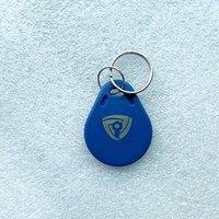 Custom 100pcs Printing Logo UID RFID Tag Keyfob for 1k s50 13.56MHz Writable Block 0 HF ISO14443A Used to Copy Cards