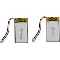 2pcs 3.7v 240mah 0.89Wh Li-polymer Li Lithium Battery 402035 JST 3pin 1.0mm Plug 3-wires Replacement For yi camera dashcam GPS