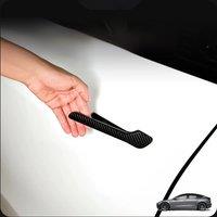 For Tesla Model 3 Y 2017-2024 Accessories Real Carbon Fiber Door Handle Cover Frame Sticker Exterior Trim Bodykit