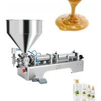 Adjustable Pneumatic Paste Liquid Bottle Filling Machine With 30L Hopper For Filling