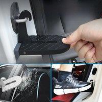 Car Foot Pedal, Aluminum Door Pedal Universal Mini Auxiliary Pedal Upper Roof Pedal Pedal Pedal Car