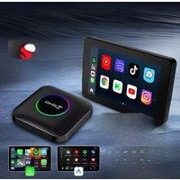 128GB CarlinKit LED Wireless CarPlay Android Auto Box CarPlay Ai Box Android 13 Video Playback Split Screen Qualcomm 8cores FOTA