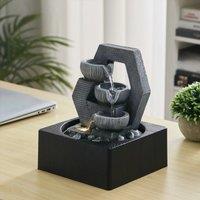 ?Breeins?Tabletop Fountain Water Feature with LED Light