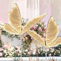 2 Sets Wedding Lamp Butterflies LED Lace Floor Lamp Romantic Creative Butterfly Lamps Road Load Walkway Party Stage Lights.