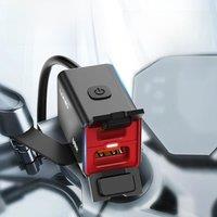LDNIO Motorcycle USB C Fast Charger PD+QC3.0 60W Waterproof Socket Type C Cell Phone 12V/24V