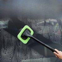 Car Window Cleaner Brush Kit, Windshield Cleaning Wash Tools Inside Interior Auto Glass Wiper with