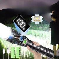 Most Powerful High Power Led flashlight 1000000LM XHP360 Rechargeable Led Flashlight Zoom Outdoor
