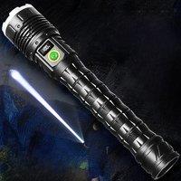 900W High Power LED Flashlights Super Bright Rechargeable Flashlight 4000M Ultra Powerful Tactical