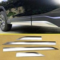 For 2019-2024 Subaru Forester (SK) Stainless Steel Door Body Side Molding Strips 4Pcs Car Exterior Accessories
