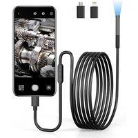 Endoscope Camera with Light 1080P HD Inspection Camera IP67 Waterproof Pipeline Borescope Camera for Android, iPhone Android