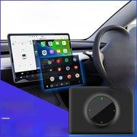 CarlinKit T2C CarPlay Android Auto Wireless Adapter for Tesla Model 3 Model Y Model S Model X Cybertruck Voice Control Waze Tmap
