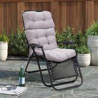 ?Breeins?Folding Chair Cushion Folding Thick Garden Sun Lounge Seat Cushion Sofa Tatami Mat No Chair