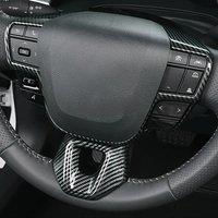 Carbon Fiber Interior Car Steering Wheel Trim Cover Decoration For 2025 Toyota Camry Accessories