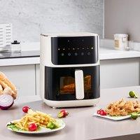 KOMORE 4.7L Air Fryer with Smart Touch Display 60 Minutes Timer & 80C-200C Adjustable Temperature&