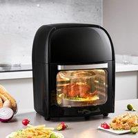 KOMORE 12L Air Fryer with Rotisserie Basket & Memory Function &60 Minutes Timer & 80C-200C Adjustable Temperature
