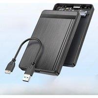 JEYI 2.5 SATA Enclosure, Tool-Free UASP HDD Adapter 5Gbps USB 3.0 High-Speed External Hard Disk Drive Case for SSD/HDD Storage