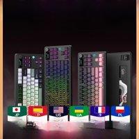 AK870 Wireless Gradient Upgrade Long battery life Full key hot-swappable Music Rhythm RBG backlight