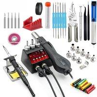 JCD New Upgrade 2 IN 1 Soldering Station LCD Digital Display 220V/110V Welding Rework Station 750W