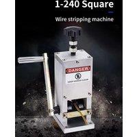 Manual Wire Stripping Machine 1.5 - 2.5mm Hand Crank Cable Stripper Cutter Tool Aluminum for Scrap Copper Recycling