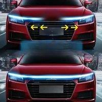 1pc Dynamic meteor Led Car Hood Lights Strip Universal Engine Hood Guide Decorative Light Bar Auto Headlights Car Running Light
