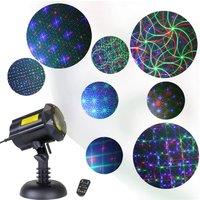 Motion Firefly Laser Light Projector 8 Patterns Christmas Laser Projector Lights Outdoor Garden Decorative Lights With Remote