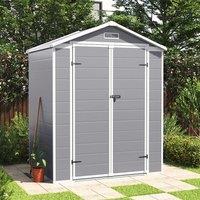 ?Breeins?6x4 FT Plastic Outdoor Storage Shed, Resin Sheds Perfect To Store Patio Furniture, Storage Shed