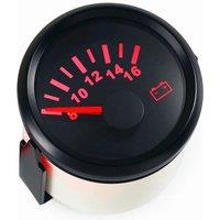 52mm Pointer Voltmeters Modification 8-16V Display Volt Meters Waterproof Black Voltage Gauges Red Backlight 9-32V Universal