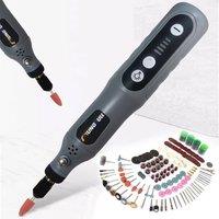 Mini Handheld Drill USB Charging 5 Speed Mini Electric Grinder Micro Electric Sanding Machine for Nail Jade Polishing